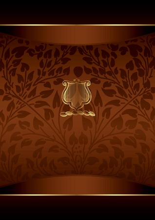 Chocolate Floral Backgroundのイラスト素材