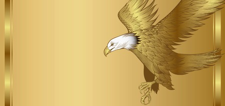 Gold Eagle Backgroundのイラスト素材