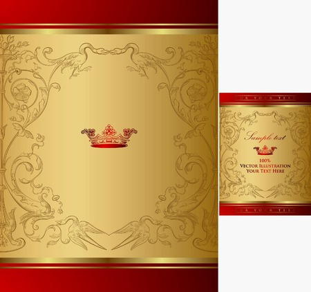 Royal Crown Frame Background 3のイラスト素材