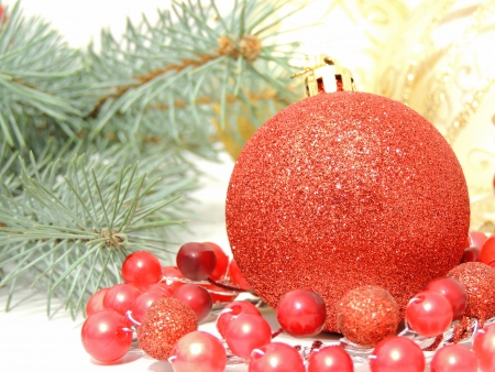 red Christmas decoration wallpaperの写真素材