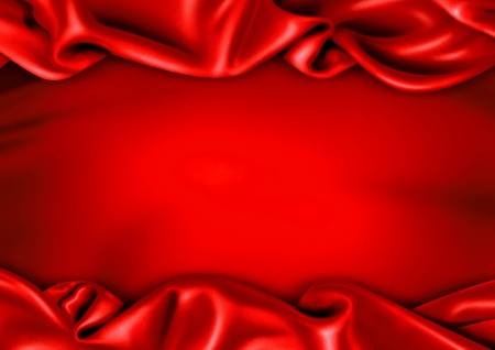 elegant red silk frame border background wallpaperの写真素材