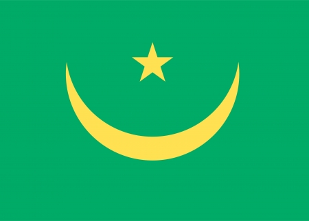 national flag of Mauritania country  world Mauritania background wallpaperの写真素材