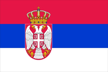 national flag of Serbia country. world Serbia background wallpaperの写真素材