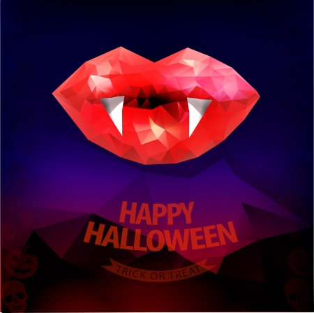 Halloween background /horror background with skull/ Halloween pumpkin/ vector illustrationのイラスト素材