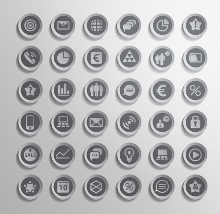 Vector icon. Set of elementsのイラスト素材