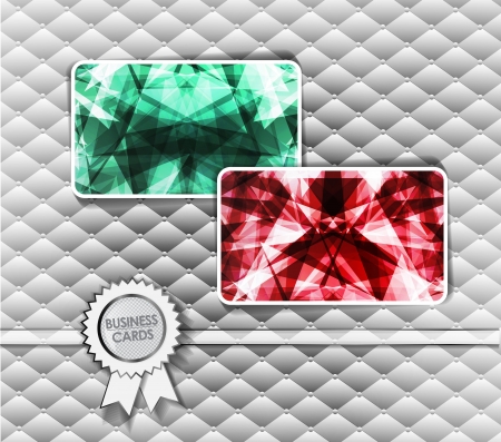 Diamond business cards. Vector illustrationのイラスト素材