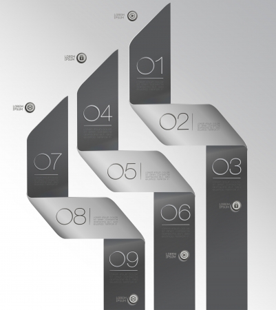 Design gray elements  for options  vectorのイラスト素材