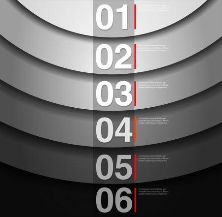abstract number line background. Modern, clean, design template, can be used for info-graphics, numbered banners, graphic or website layout vectorのイラスト素材