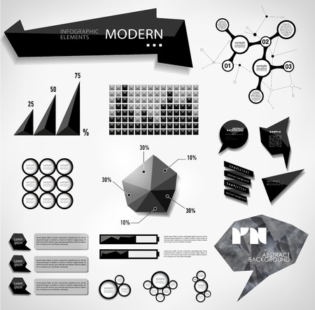 Modern elements of info graphics. World Map / Information Graphics/abstract modern bubbleのイラスト素材