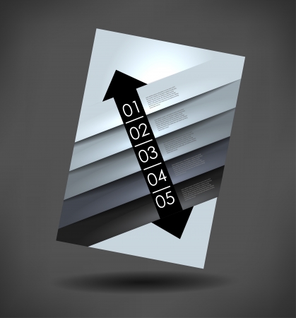 abstract broshure, number line, can be used for website, info-graphics, number bannerのイラスト素材