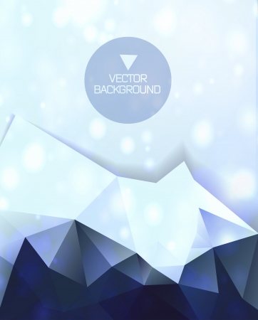 Abstract blue polygonal backgroundのイラスト素材