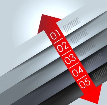 abstract number line background. Modern, clean, design template, can be used for info-graphics, numbered banners, graphic or website layout vectorのイラスト素材