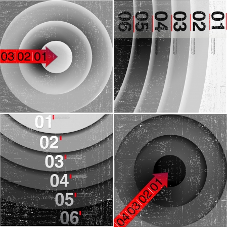 abstract number line background. Modern, clean, design template, can be used for info-graphics, numbered banners, graphic or website layout vectorのイラスト素材