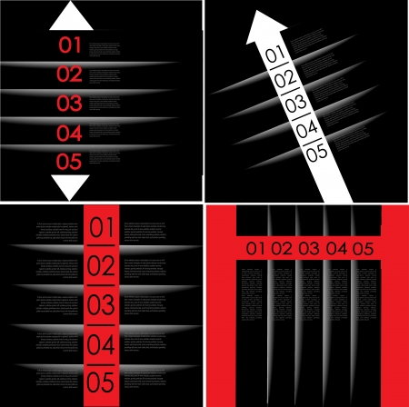 abstract number line background. Modern, clean, design template, can be used for info-graphics, numbered banners, graphic or website layout vectorのイラスト素材