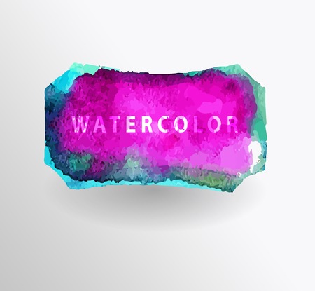  watercolor design elements,  watercolor design elements, background, label, ribbonのイラスト素材