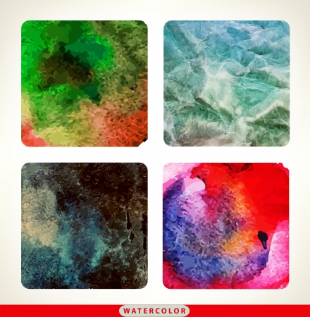 Beautiful watercolor design elements. Vector illustrationのイラスト素材