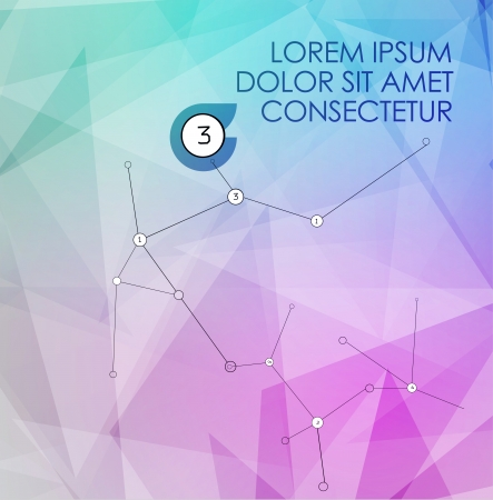 Abstract geometrical background, polygonal design.のイラスト素材