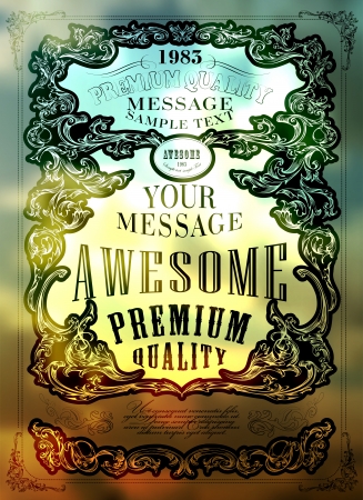 Premium Quality, Guarantee  typography designのイラスト素材