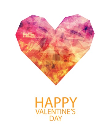 happy valentines day cards with  heartsのイラスト素材