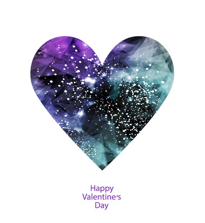 happy valentines day cards with  heartsのイラスト素材