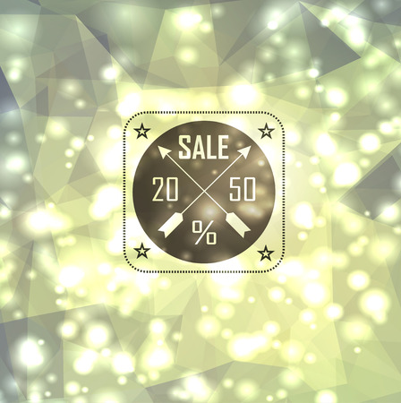 Abstract light  background with label for saleのイラスト素材