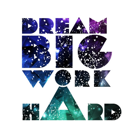 Quote Typographical galaxy Background, vector design.のイラスト素材