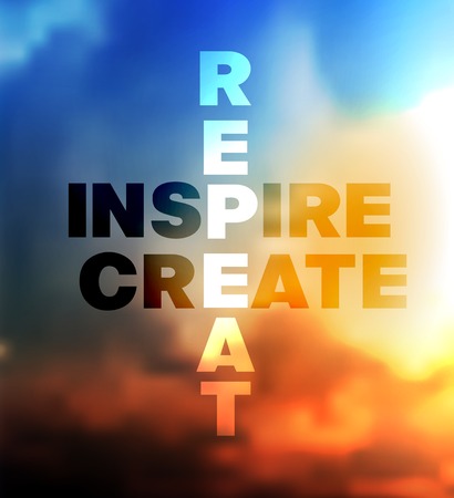 Quote Typographical landscape Background, vector design.のイラスト素材