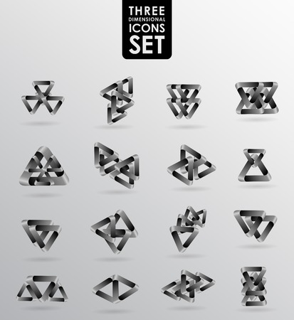 Business design elements  icon set, three-dimensional quality vector-icon  with a lot of variety ideal for business , flayer and presentation.のイラスト素材