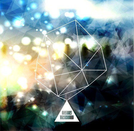 Hipster cosmic background, polygonal triangles and space backgroundのイラスト素材