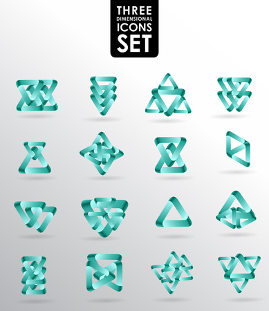 Business design elements  icon set, three-dimensional quality vector-icon  with a lot of variety ideal for business , flayer and presentation.のイラスト素材