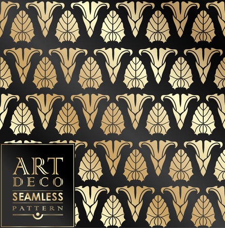 Art Deco vintage wallpaper pattern can be used for invitation, congratulationのイラスト素材