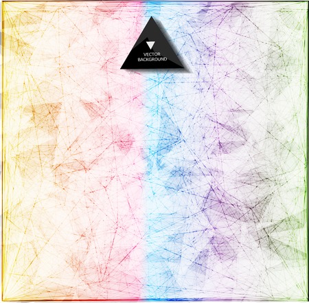 Abstract web bacground. Triangles background. Geometrical linesのイラスト素材