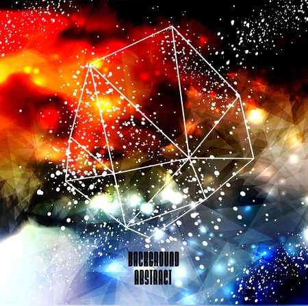 Trendy parallax background. Blur sky, clouds, nature, landscape for Summer Holidays and web design.のイラスト素材