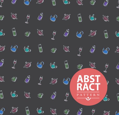 Abstract background with kitchenware for design can be used for menu, invitation, congratulationのイラスト素材