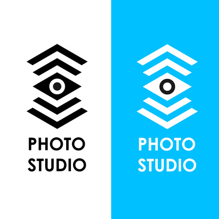 Business Icon - Vector logo design template. Abstract emblem for photo studioのイラスト素材
