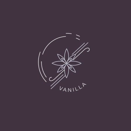 Vector icon and logo for spices and herbs. Editable outline stroke size. Line flat contour, thin and linear design. Simple icons. Concept illustration. Sign, symbol, element.のイラスト素材