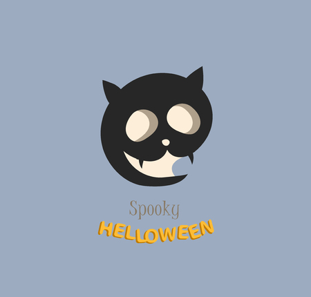 Vector icon and element for Helloween. greeting card for Happy Halloween design icon. Concept illustration. Sign and symbol, element.のイラスト素材