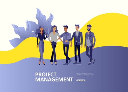 Set Landing page template people develop, business app, winners cup, financial consultant research, cooming soon start up and solution. Vector illustration concept website mobile developmentのイラスト素材