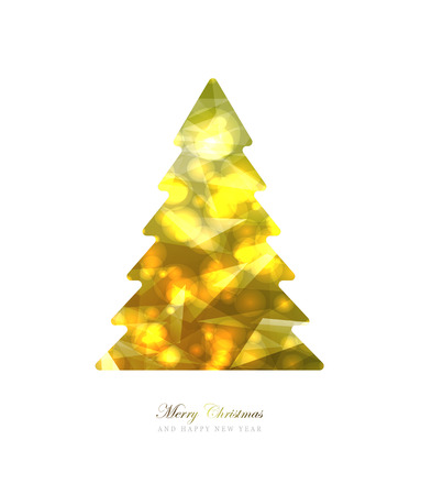 Elegant Christmas and happy New Year Background with Gold Shining decoration. Vector illustrationのイラスト素材