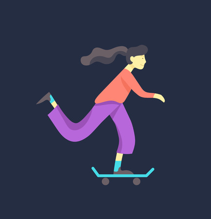 People enjoying their hobbies. Vector character. Colorful flat concept illustration.のイラスト素材