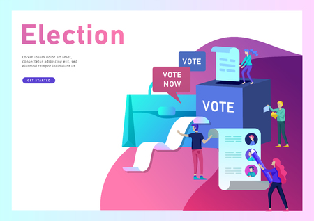Vector of Voting and Election concept. - ID:1-126757231 - Royalty Free ...