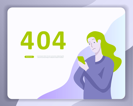 Landing page templates Error page illustration with People characters and cat. Page not found. Vector concept illustration for 404 error with Funny cartoon workersのイラスト素材