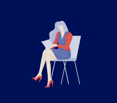 Businessmen making handshake, business etiquette, merger concepts office workers, clerks or managers talking to each other, discussing, depressed Tired male and female office workers sitting, sleepingのイラスト素材