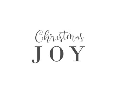 Merry Christmas and happy New Year set with lettering typographic composition for the poster and greeting card. Calligraphy for winter holiday. Vector illustrationのイラスト素材