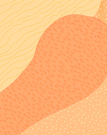 Creative Trendy posters or cards. Wedding and anniversary, birthday, Valentines day and party invitations, covers and decor elements. Hand Drawn textures. Vector illustrationのイラスト素材