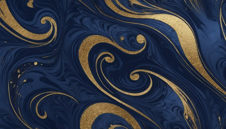 Marble abstract acrylic background. Marbling artwork texture. Agate ripple pattern. gold powder.の素材