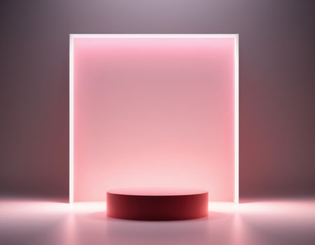 Abstract scene podium mockup. Award ceremony concept. 3d renderの素材