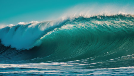 Blue Ocean Wave. Wave background. Ocean wave. Blue Ocean Wave.の素材