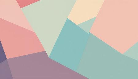 Abstract background of geometric shapes in pastel colors. Texture of paper.の素材