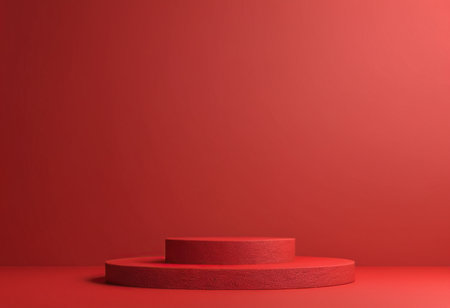 Abstract scene podium mockup. Award ceremony concept. 3d renderの素材